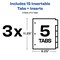 Avery Big Tab Insertable 2 Pocket Dividers for 3 Ring Binders, 5-Tab Sets, Bright Two-Tone Multicolor, 3 Binder Divider Sets (01742)
